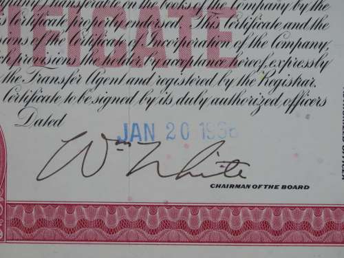 Erie Lackawanna Railroad Company, Stock Certificate, 1966 , 100 Shares