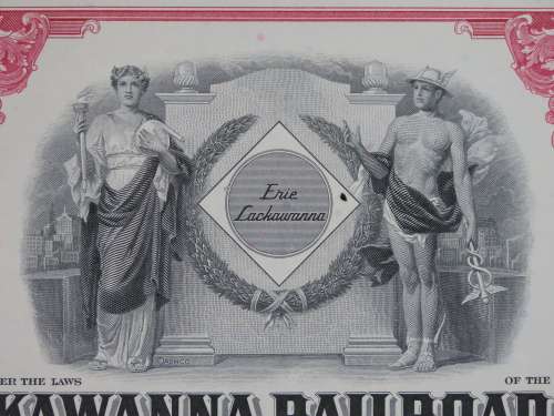 Erie Lackawanna Railroad Company, Stock Certificate, 1966 , 100 Shares