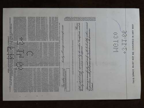 Erie Lackawanna Railroad Company, Stock Certificate, 1966 , 100 Shares