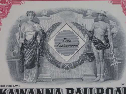Erie Lackawanna Railroad Company, Stock Certificate, 1966 , 100 Shares