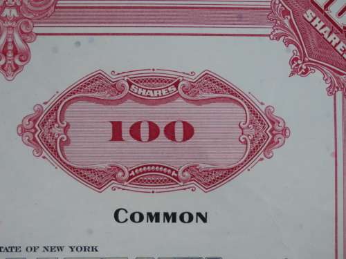 Erie Lackawanna Railroad Company, Stock Certificate, 1966 , 100 Shares