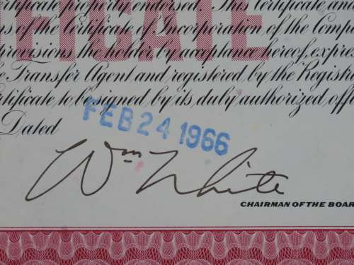 Erie Lackawanna Railroad Company, Stock Certificate, 1966 , 100 Shares