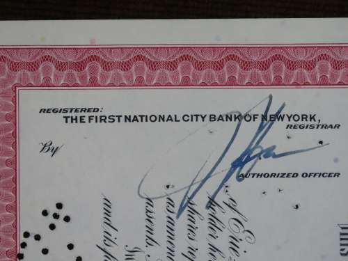 Erie Lackawanna Railroad Company, Stock Certificate, 1961 , 100 Shares to LF Rothschild