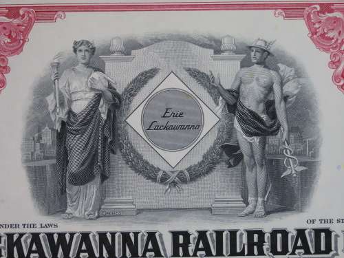 Erie Lackawanna Railroad Company, Stock Certificate, 1961 , 100 Shares