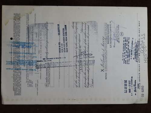 American Standard Inc, Stock Certificate, 1975 , 1 Share