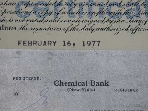 American Standard Inc, Stock Certificate, 1977 , 362 Shares
