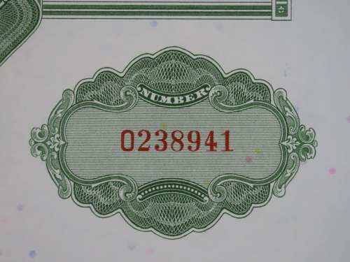 The Grand Union Company, Stock Certificate, 1965 , 5 Shares