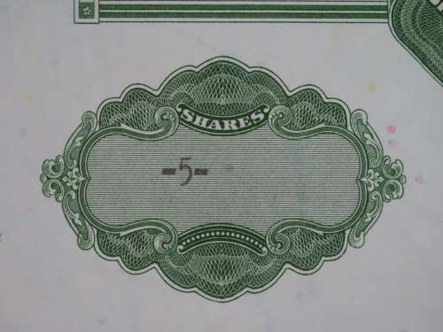 The Grand Union Company, Stock Certificate, 1965 , 5 Shares