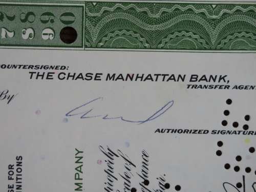 The Grand Union Company, Stock Certificate, 1965 , 5 Shares