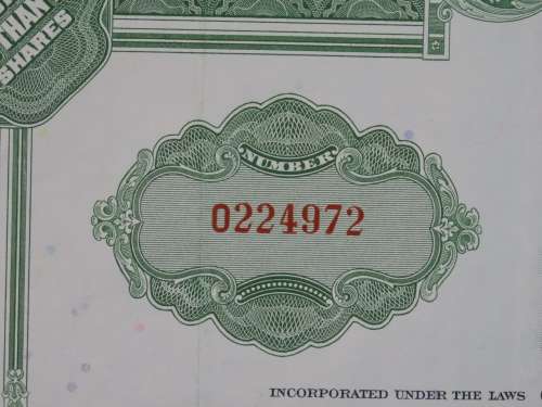 The Grand Union Company, Stock Certificate, 1964 , 1 Shares
