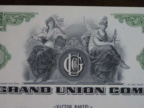 The Grand Union Company, Stock Certificate, 1961 , 1 Shares