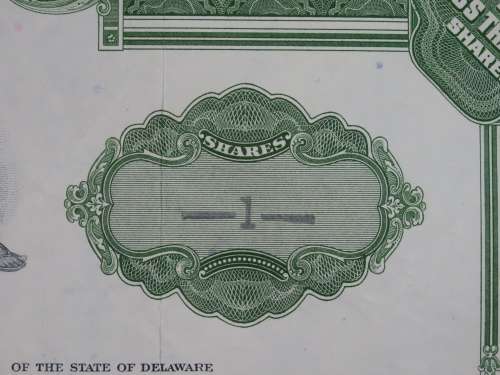 The Grand Union Company, Stock Certificate, 1961 , 1 Shares