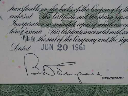 The Grand Union Company, Stock Certificate, 1961 , 1 Shares