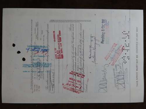 Pan American World Airways, Stock Certificate, 1974 , 100 Shares