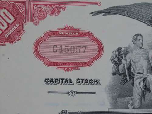 Pan American World Airways, Stock Certificate, 1974 , 100 Shares