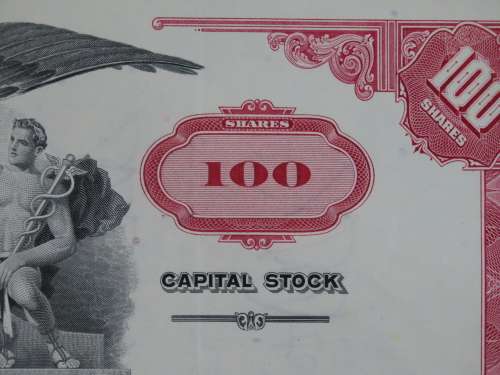 Pan American World Airways, Stock Certificate, 1974 , 100 Shares