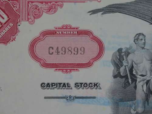 Pan American World Airways, Stock Certificate, 1975 , 100 Shares