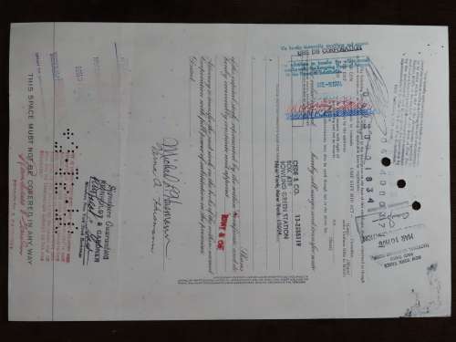 Pan American World Airways, Stock Certificate, 1975 , 100 Shares