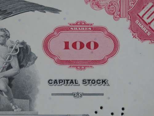 Pan American World Airways, Stock Certificate, 1975 , 100 Shares