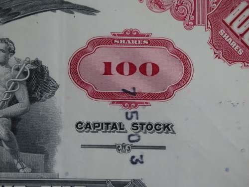 Pan American World Airways, Stock Certificate, 1975 , 100 Shares