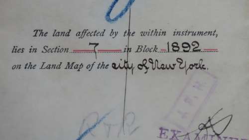 1908 Mortgage Indenture with Seal, Hand Written, New York City