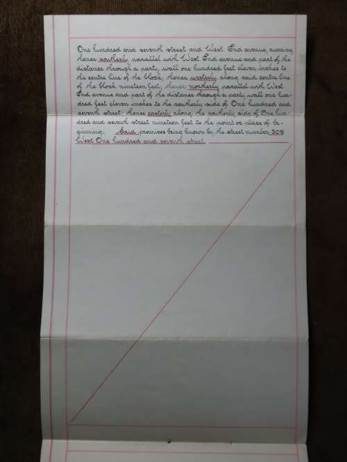 1908 Mortgage Indenture with Seal, Hand Written, New York City