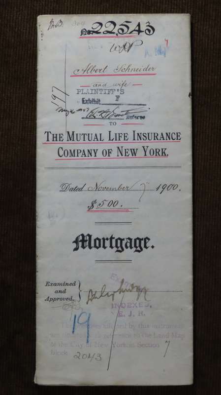 1900 Mortgage Indenture with Seal, Hand Written, New York City