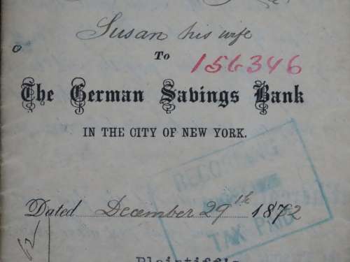 1882 Mortgage Indenture with Seal, Hand Written, New York City