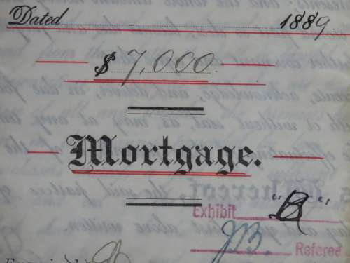 1889 Mortgage Indenture with Seal, Hand Written, New York City