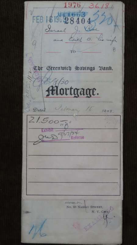 1909 Mortgage Indenture with Seal, Hand Written, New York City