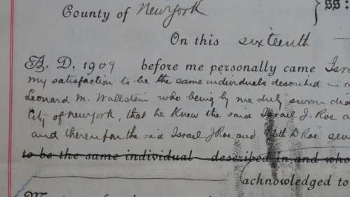 1909 Mortgage Indenture with Seal, Hand Written, New York City