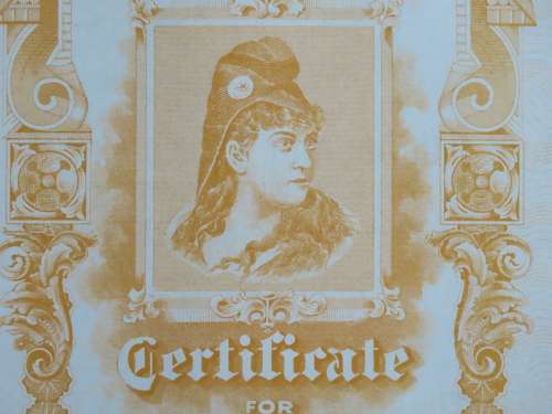 Triangle Mining and Development Company, Stock Certificate, 1912, Unissued - Uncirculated