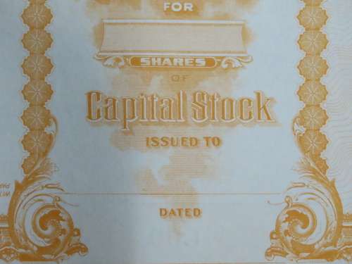 Triangle Mining and Development Company, Stock Certificate, 1912, Unissued - Uncirculated