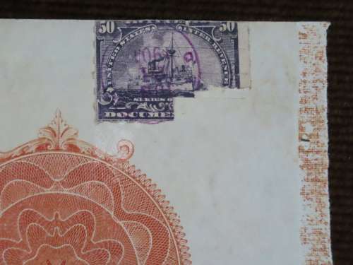 1898 New York Central and Hudson River Railroad, $1000 Gold Bond Certificate