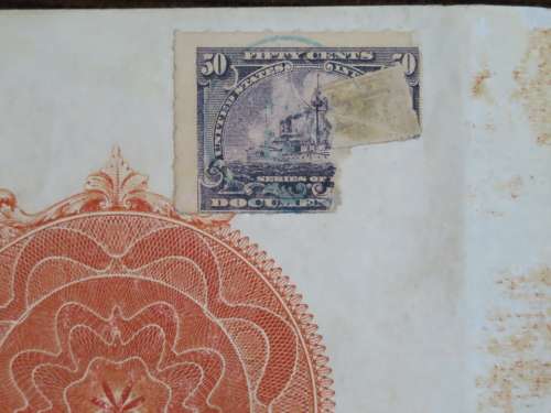 1898 New York Central and Hudson River Railroad, $1000 Gold Bond Certificate 16290