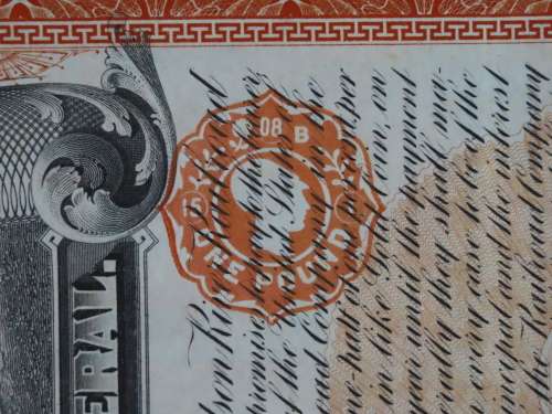 1898 New York Central and Hudson River Railroad, $1000 Gold Bond Certificate 7780