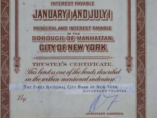 1926 Great Northern Railway Company, $1000 Gold Bond Certificate 4796