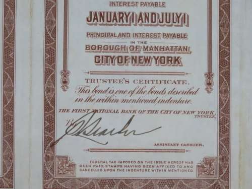 1926 Great Northern Railway Company, $1000 Gold Bond Certificate 7615