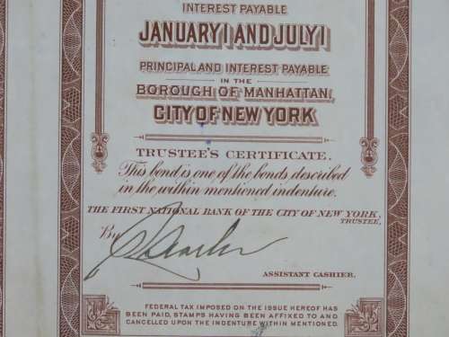 1926 Great Northern Railway Company, $1000 Gold Bond Certificate 3277