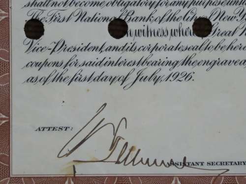 1926 Great Northern Railway Company, $1000 Gold Bond Certificate 7855