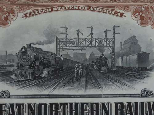 1926 Great Northern Railway Company, $1000 Gold Bond Certificate 1724