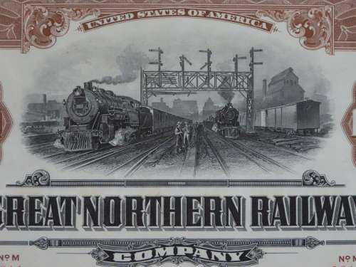 1926 Great Northern Railway Company, $1000 Gold Bond Certificate 2014