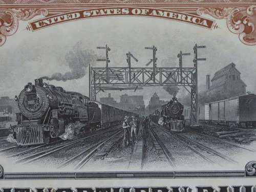 1926 Great Northern Railway Company, $1000 Gold Bond Certificate 4095