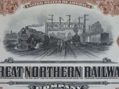 1926 Great Northern Railway Company, $1000 Gold Bond Certificate 4094