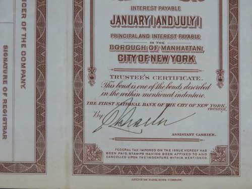 1926 Great Northern Railway Company, $1000 Gold Bond Certificate 4098