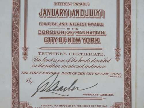 1926 Great Northern Railway Company, $1000 Gold Bond Certificate 1331