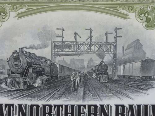 1945 Great Northern Railway Company, $1000 Gold Bond Certificate 23502
