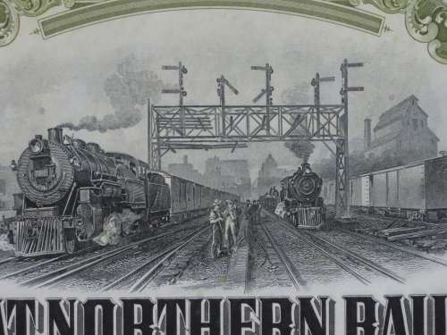 1945 Great Northern Railway Company, $1000 Gold Bond Certificate 23501