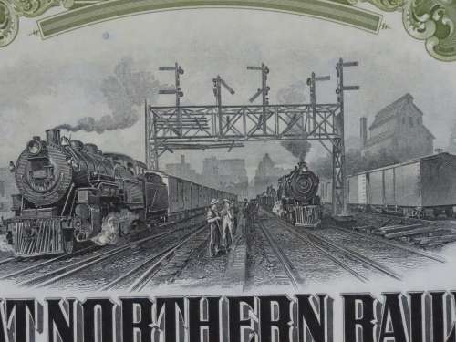 1945 Great Northern Railway Company, $1000 Gold Bond Certificate 23607