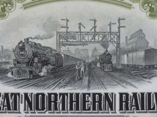 1945 Great Northern Railway Company, $1000 Gold Bond Certificate 23572